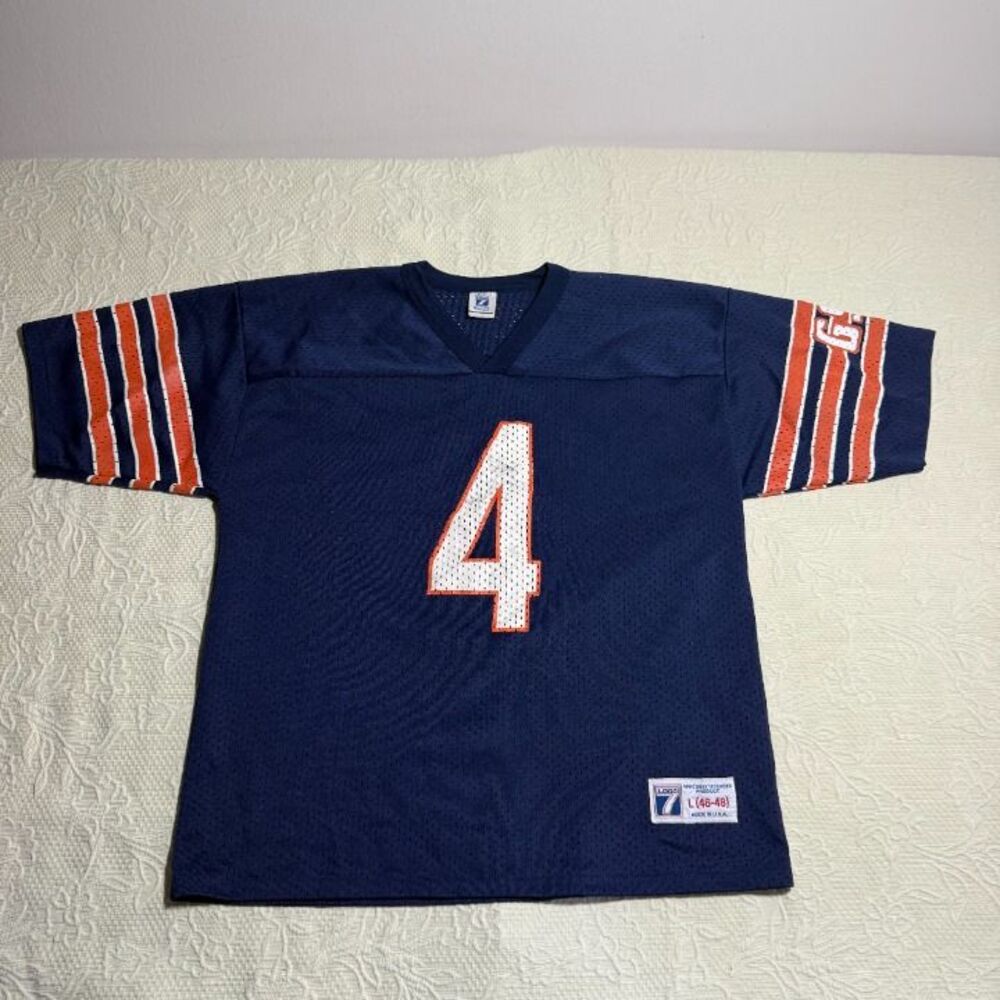 Vintage Logo 7 NFL Chicago Bears Jim Harbaugh #4 Jersey Size L
